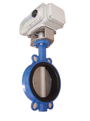 Wafer Type Electric Butterfly Valve DN 250mm For Drink Water / Air